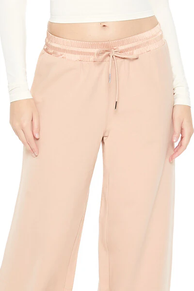 Satin Mid-Rise Wide-Leg Pants - Image 10