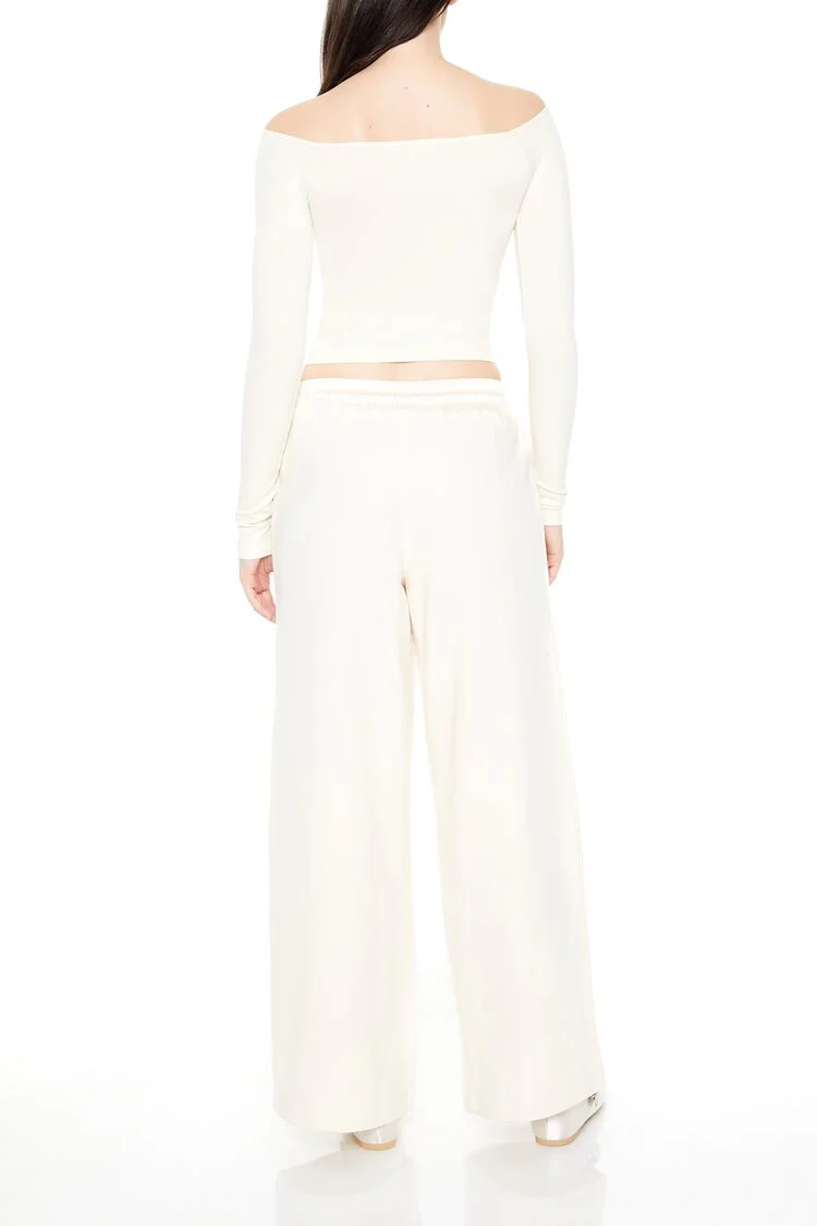 Satin Mid-Rise Wide-Leg Pants - Image 4