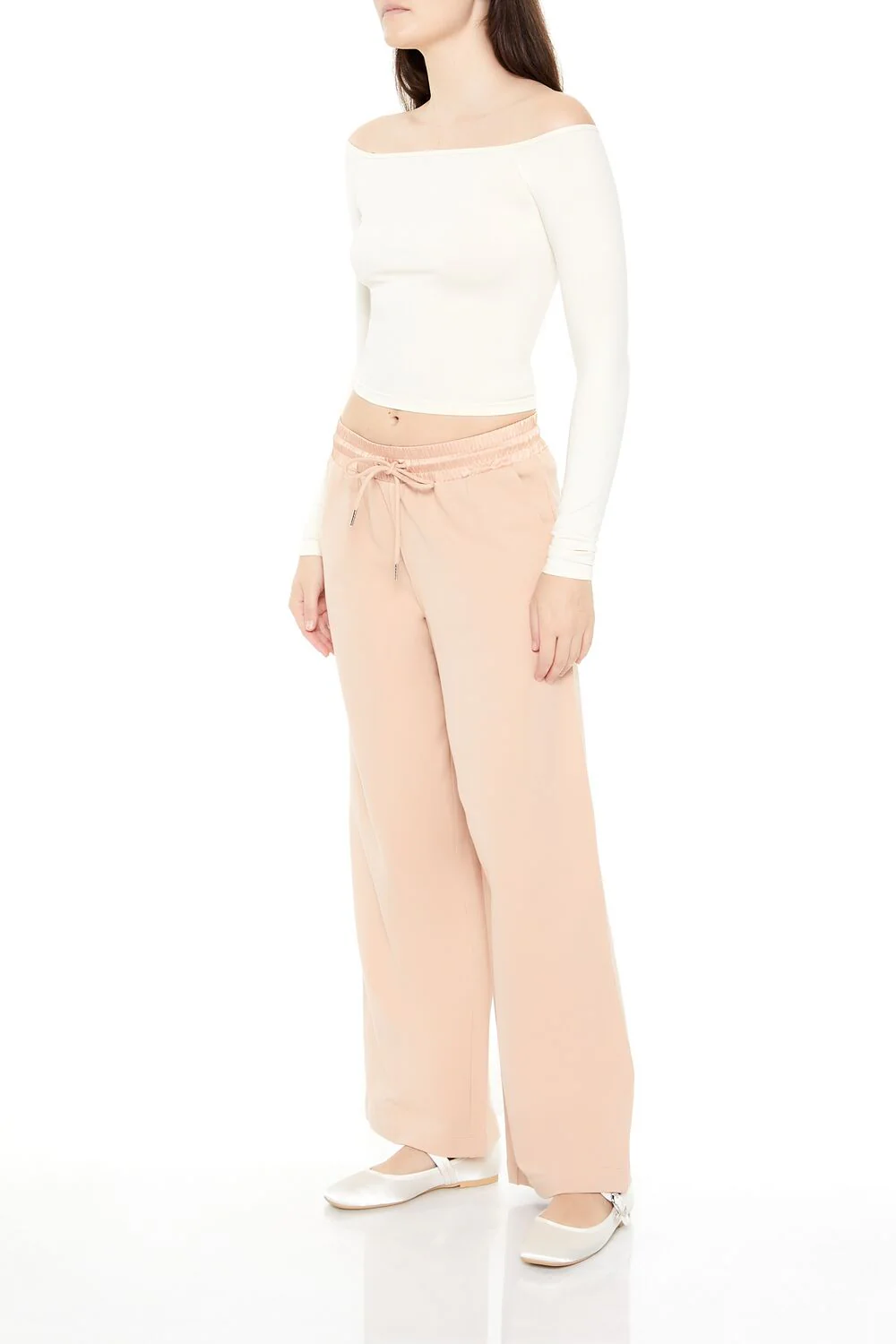 Satin Mid-Rise Wide-Leg Pants - Image 8