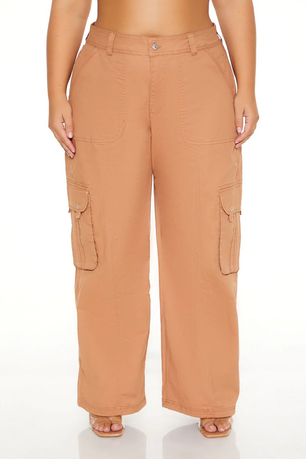 Plus Size Mid-Rise Cargo Pants - Image 2