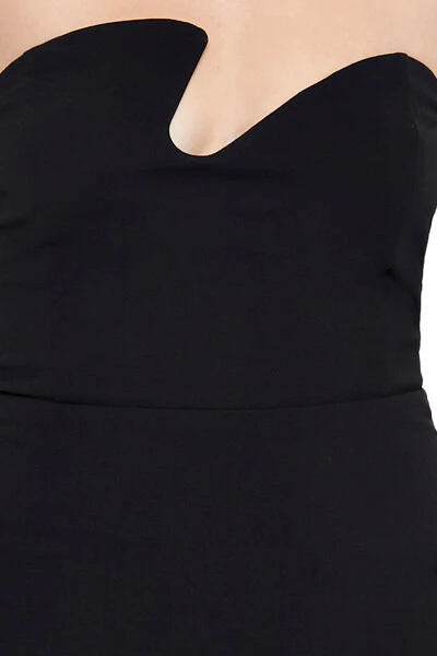 Asymmetrical Tube Mini Dress - Image 7