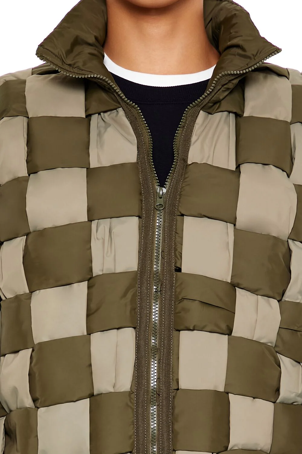 Checkered Basketwoven Vest - Image 5