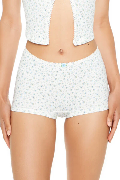 Seamless Floral Shortie Panties - Image 2