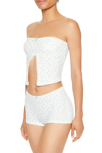 Seamless Floral Shortie Panties - Image 4