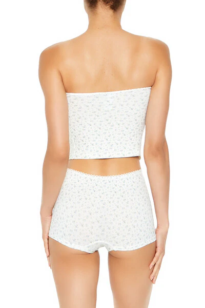 Seamless Floral Shortie Panties - Image 5