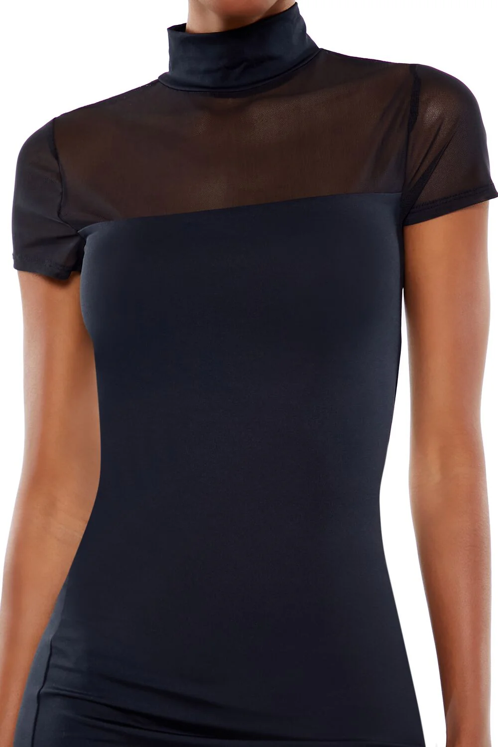 Illusion Bodycon Mini Dress - Image 5