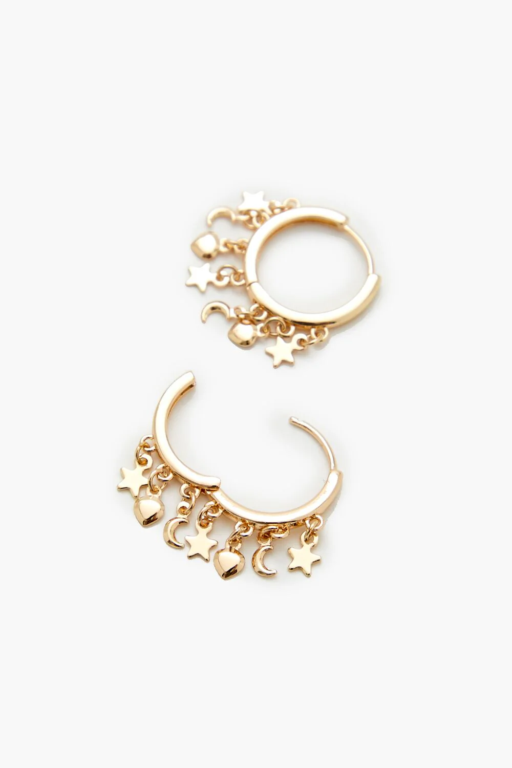 Star & Moon Huggie Hoop Earrings - Image 3