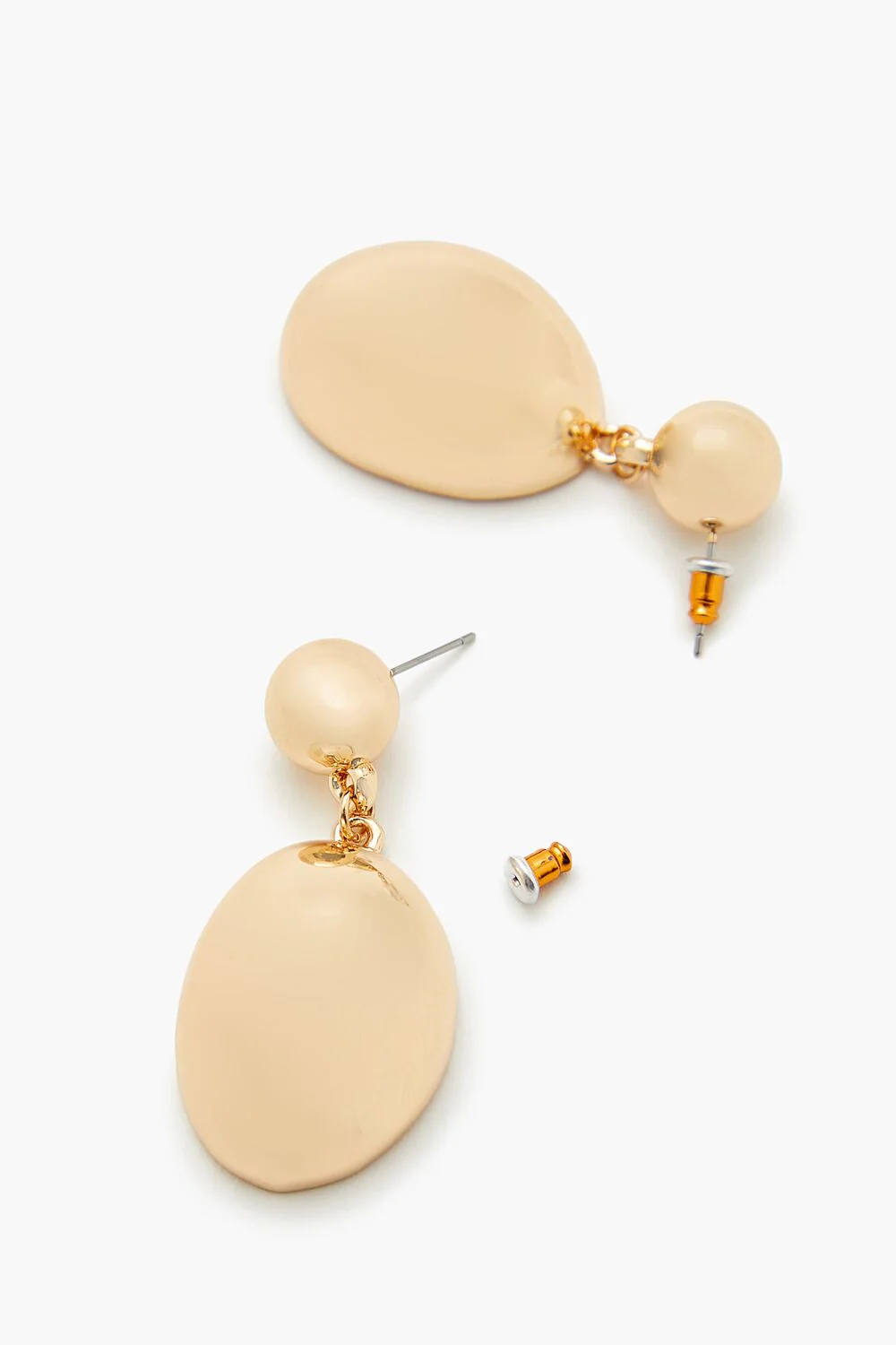 Tiered Oval Drop Earrings - Image 3