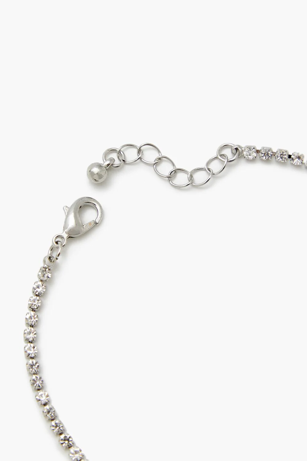 Rhinestone Box Chain Anklet - Image 4