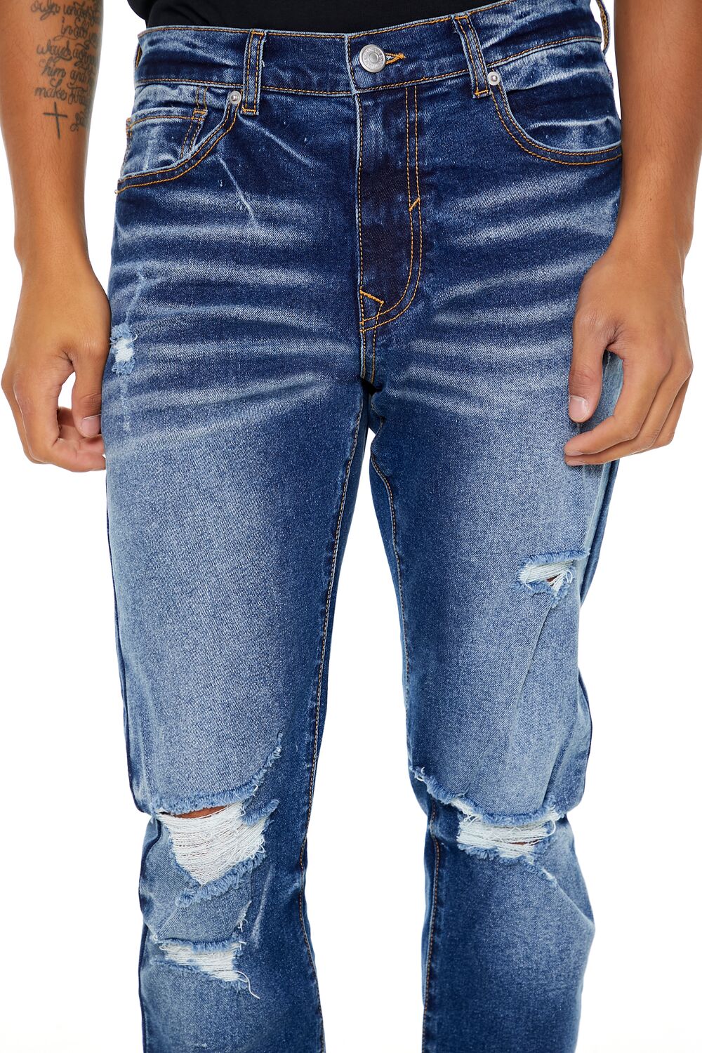 Distressed Slim-Fit Jeans - Image 5