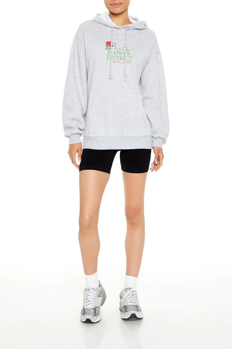 Fleece LA Flower District Hoodie - Image 2
