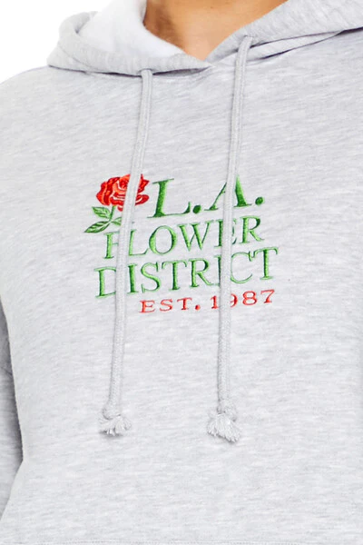 Fleece LA Flower District Hoodie - Image 3