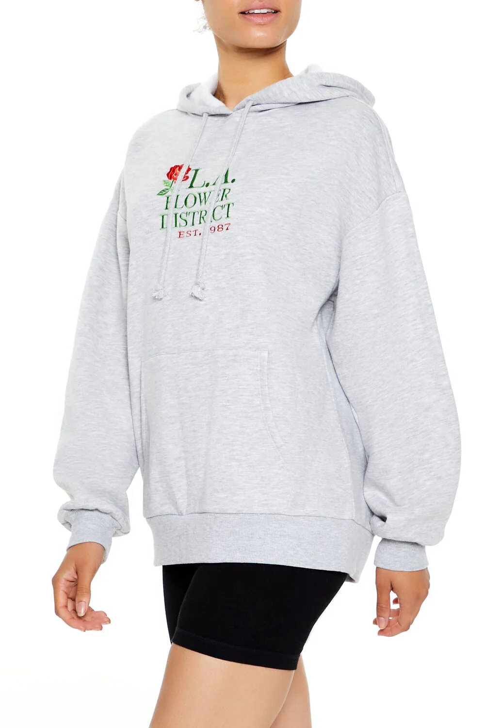 Fleece LA Flower District Hoodie - Image 4