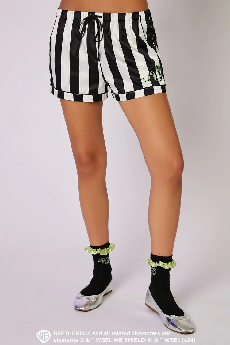 Beetlejuice Beetlejuice Shirt & Shorts Pajama Set - Image 4
