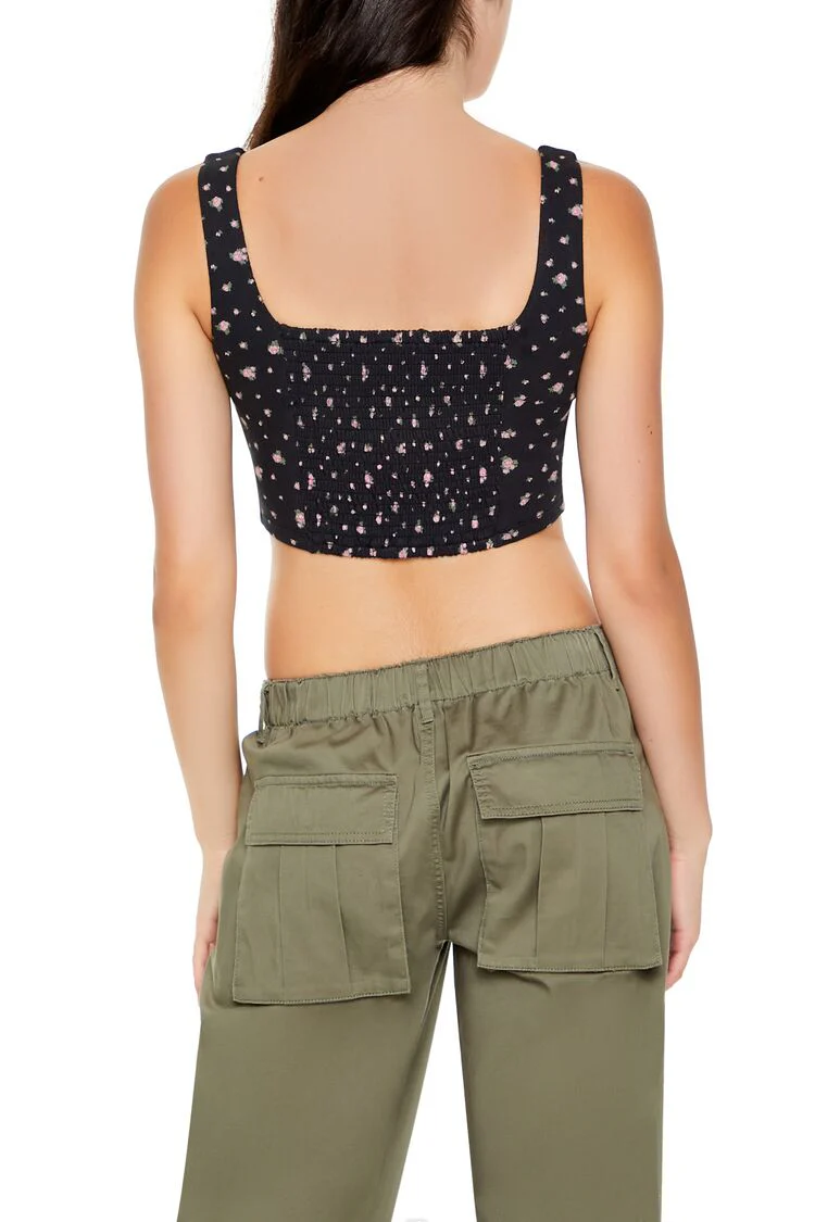 Floral Print Crop Top - Image 5