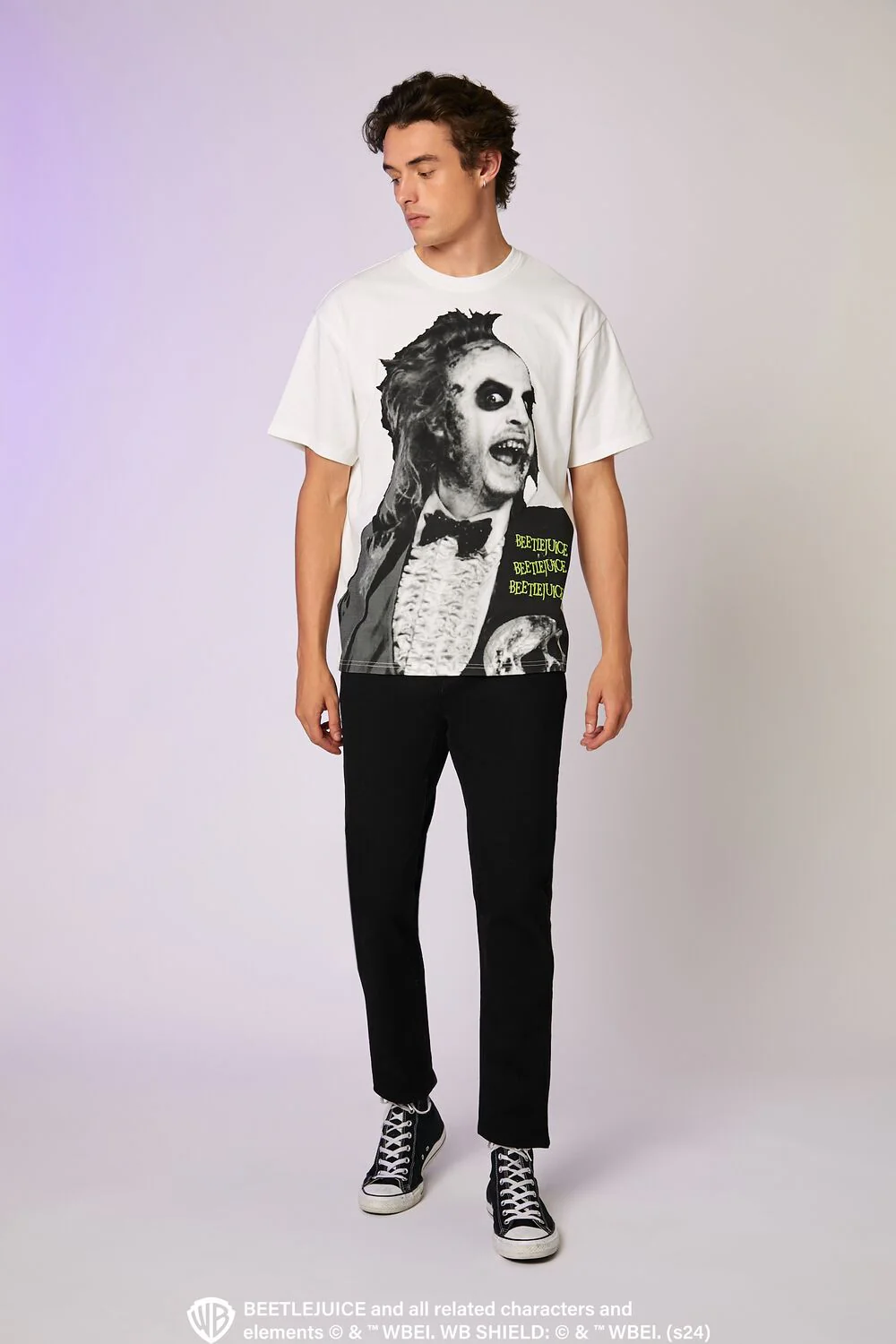 Beetlejuice Beetlejuice Embroidered Tee - Image 2