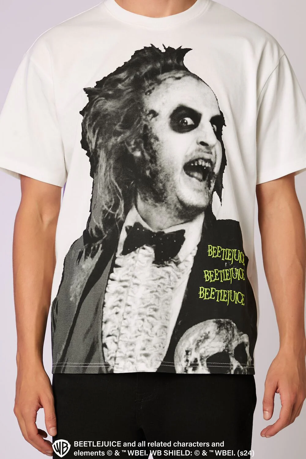 Beetlejuice Beetlejuice Embroidered Tee - Image 3