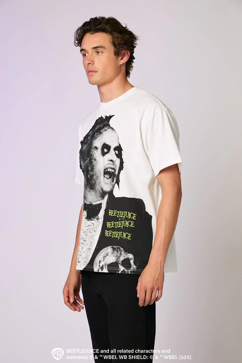 Beetlejuice Beetlejuice Embroidered Tee - Image 4