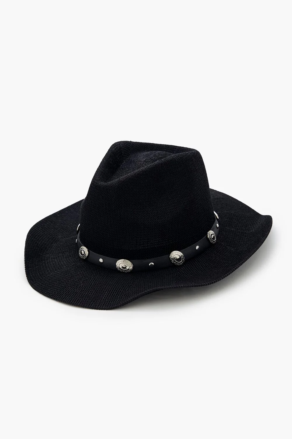 Studded Straw Cowboy Hat - Image 2