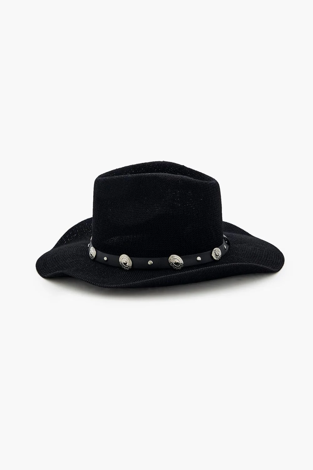 Studded Straw Cowboy Hat - Image 3