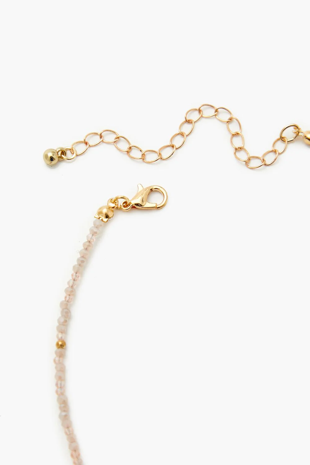 Beaded Cross Charm Necklace - Image 3