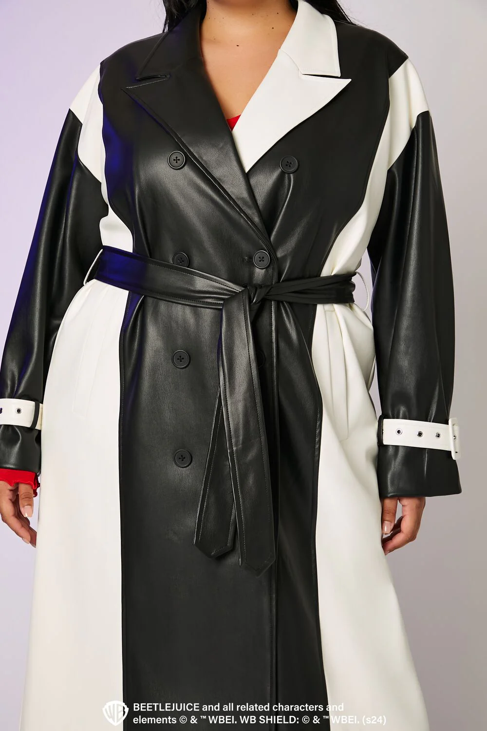 Plus Size Beetlejuice Beetlejuice Trench Coat - Image 5