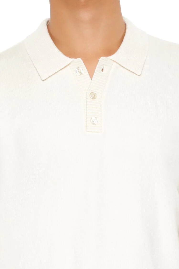 Sweater-Knit Polo Shirt - Image 12