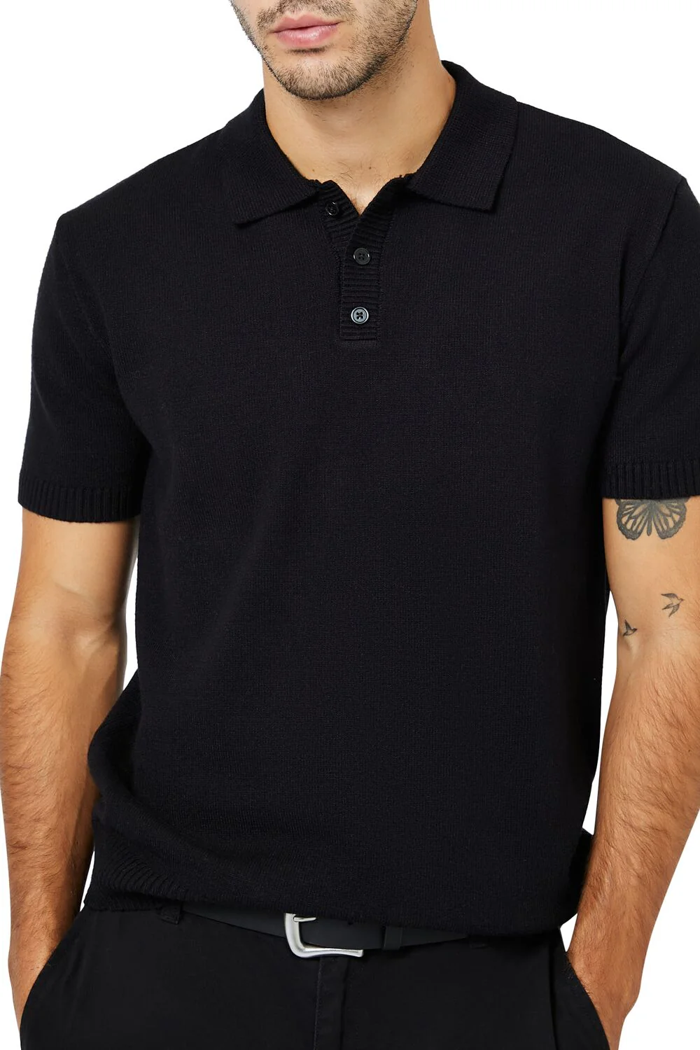 Sweater-Knit Polo Shirt - Image 6