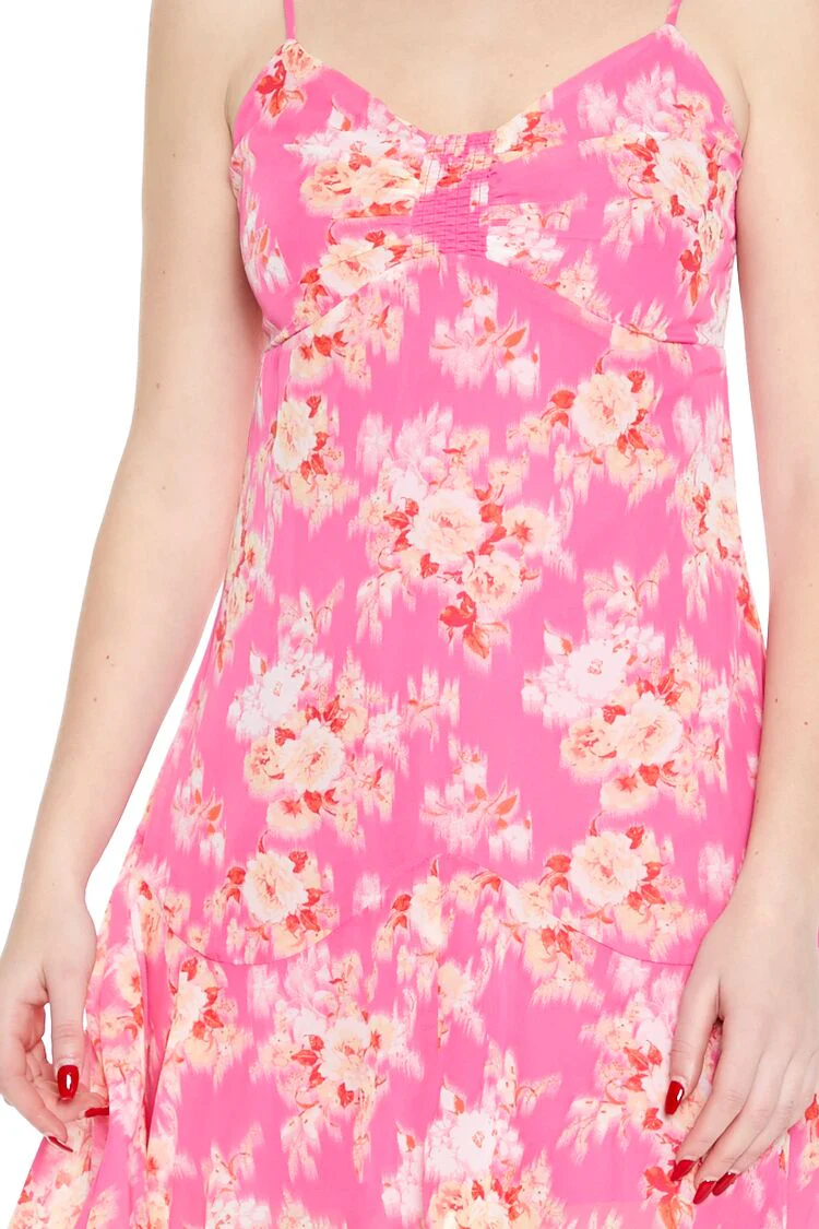 Floral Handkerchief Mini Dress - Image 6