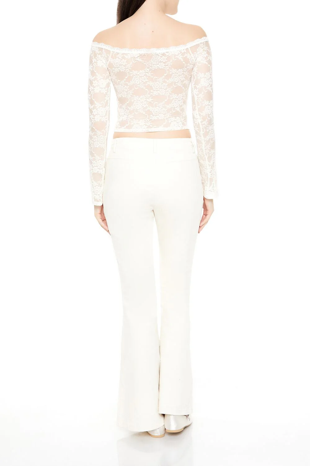Corduroy Mid-Rise Flare Pants - Image 4