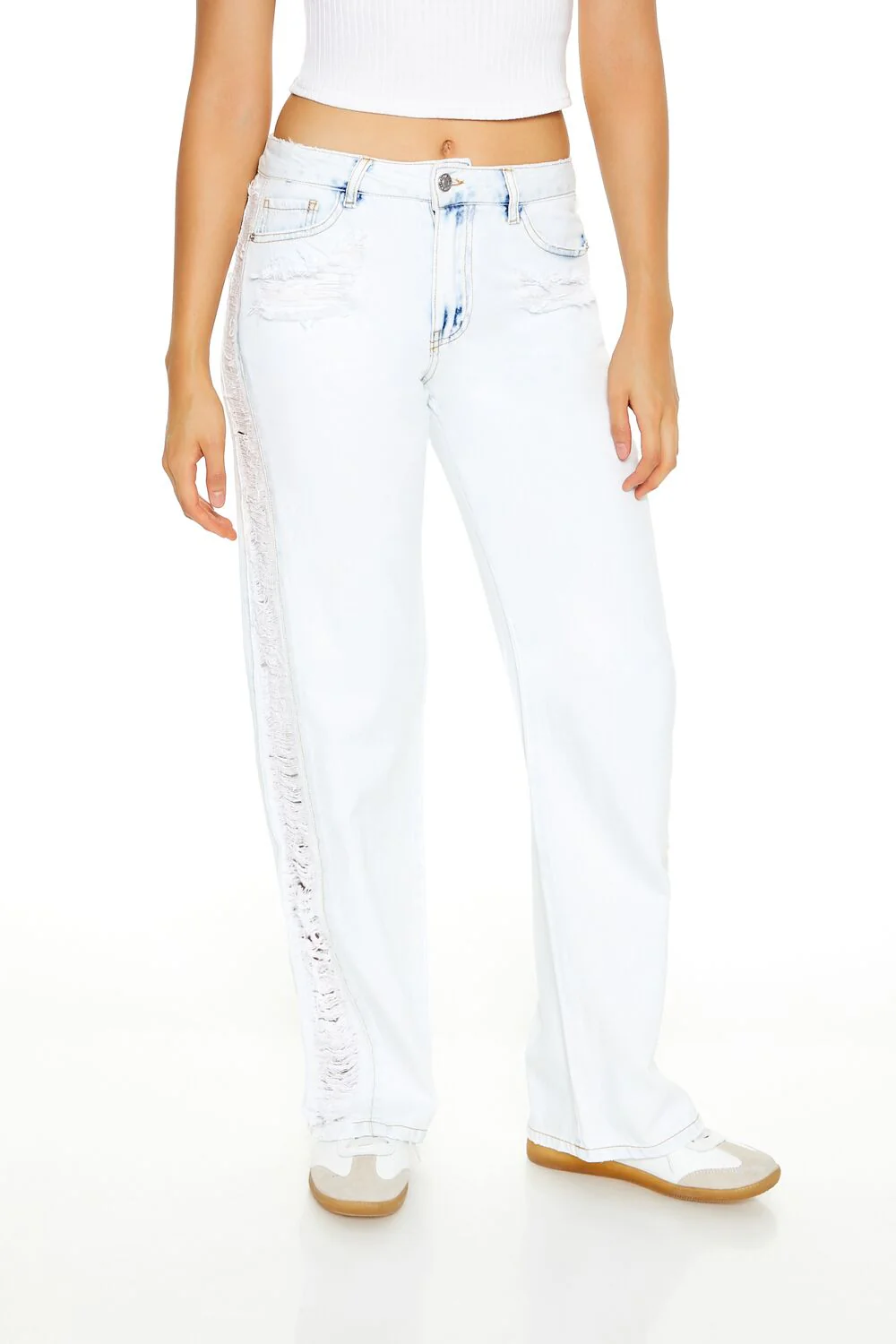 Destroyed Acid Wash Jeans - Image 2
