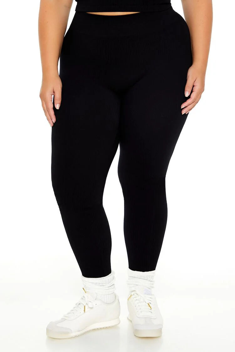 Plus Size Seamless High-Rise Leggings - Image 2