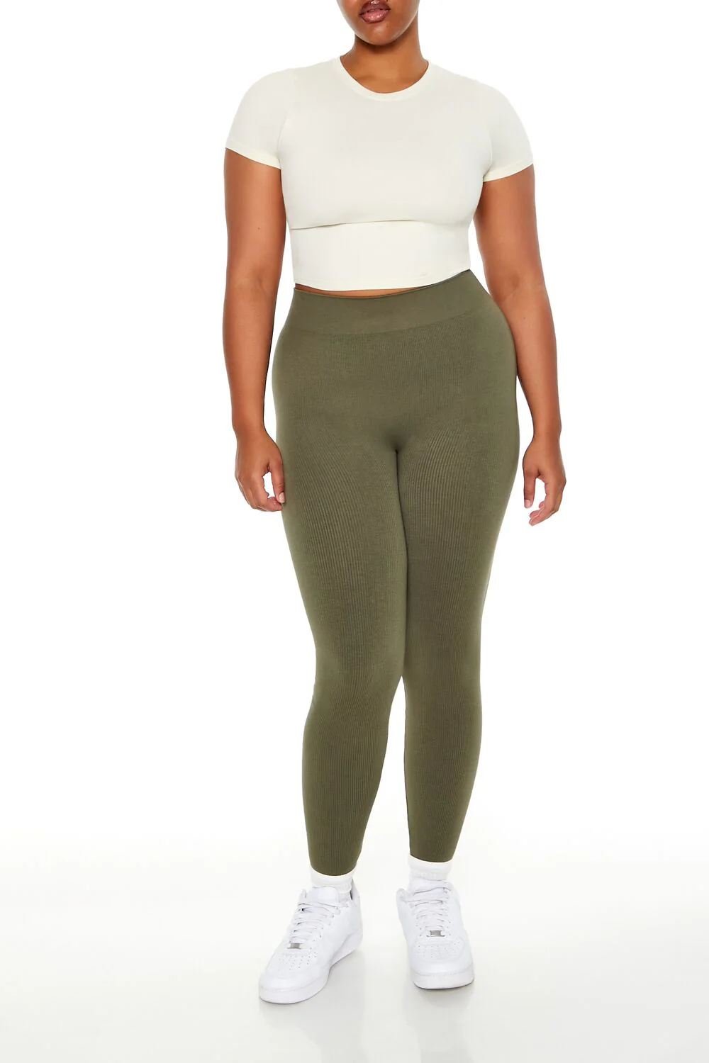 Plus Size Seamless High-Rise Leggings - Image 6