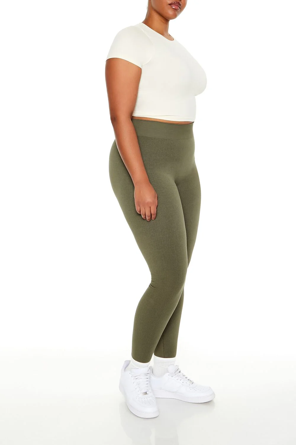 Plus Size Seamless High-Rise Leggings - Image 8