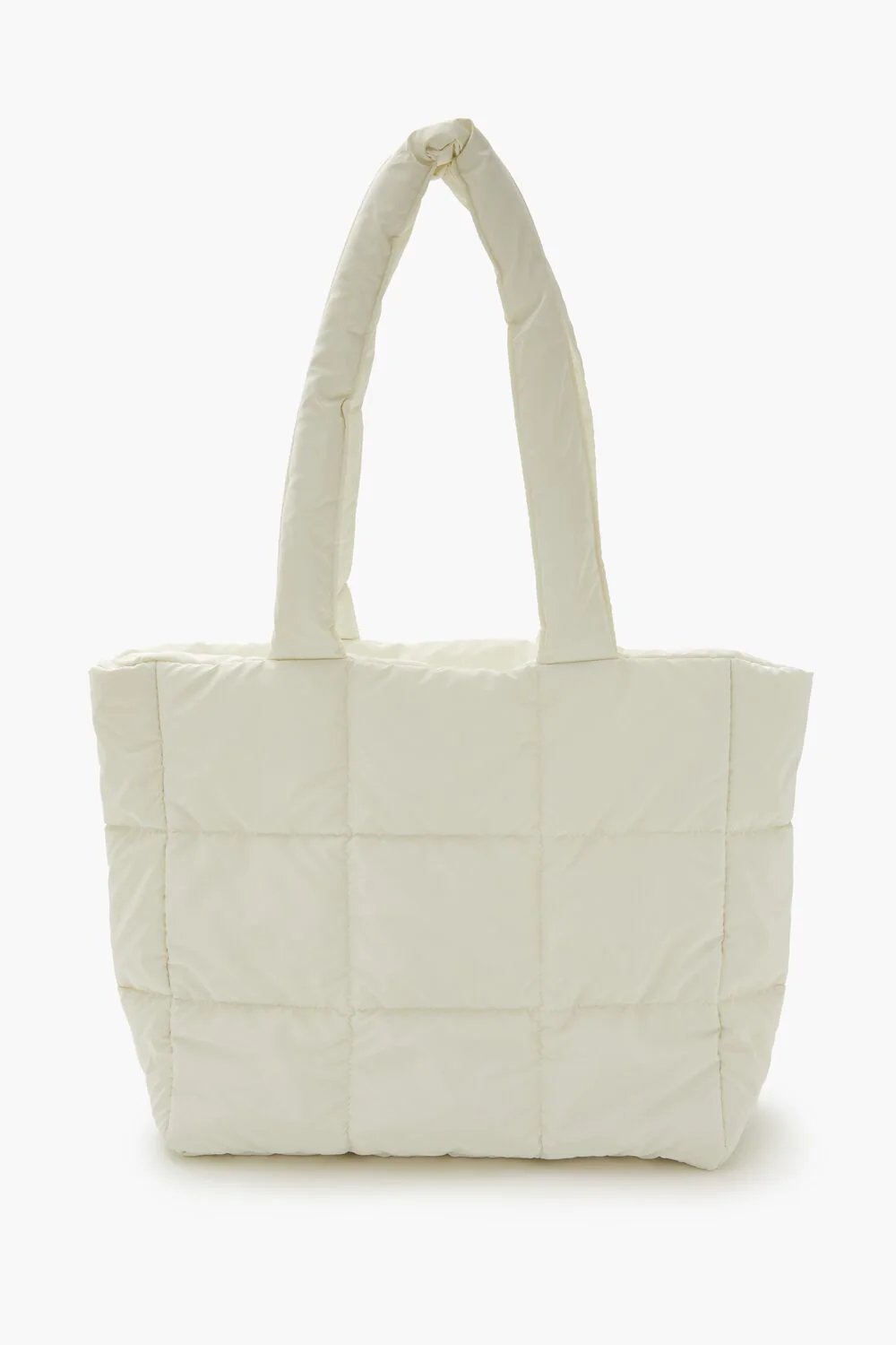 Quilted Faux Leather Tote Bag - Image 5