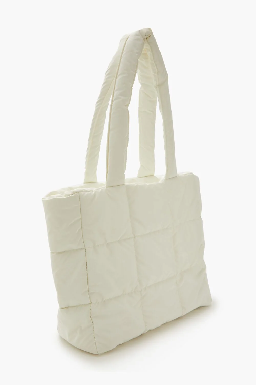 Quilted Faux Leather Tote Bag - Image 6