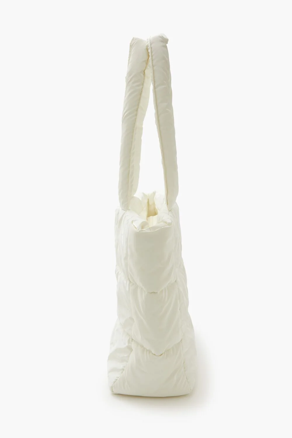 Quilted Faux Leather Tote Bag - Image 7