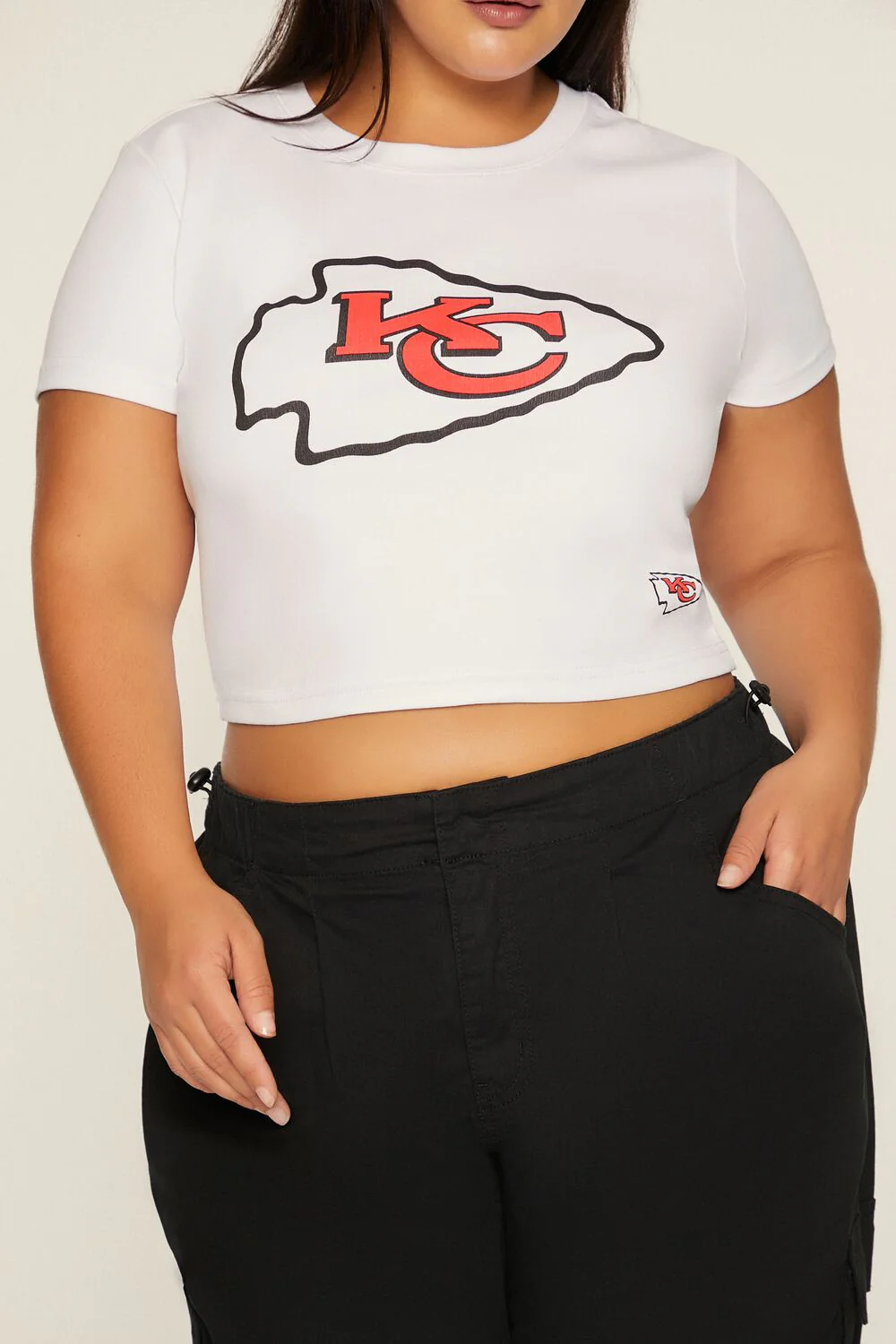 Plus Size Kansas City Chiefs Baby Tee - Image 3