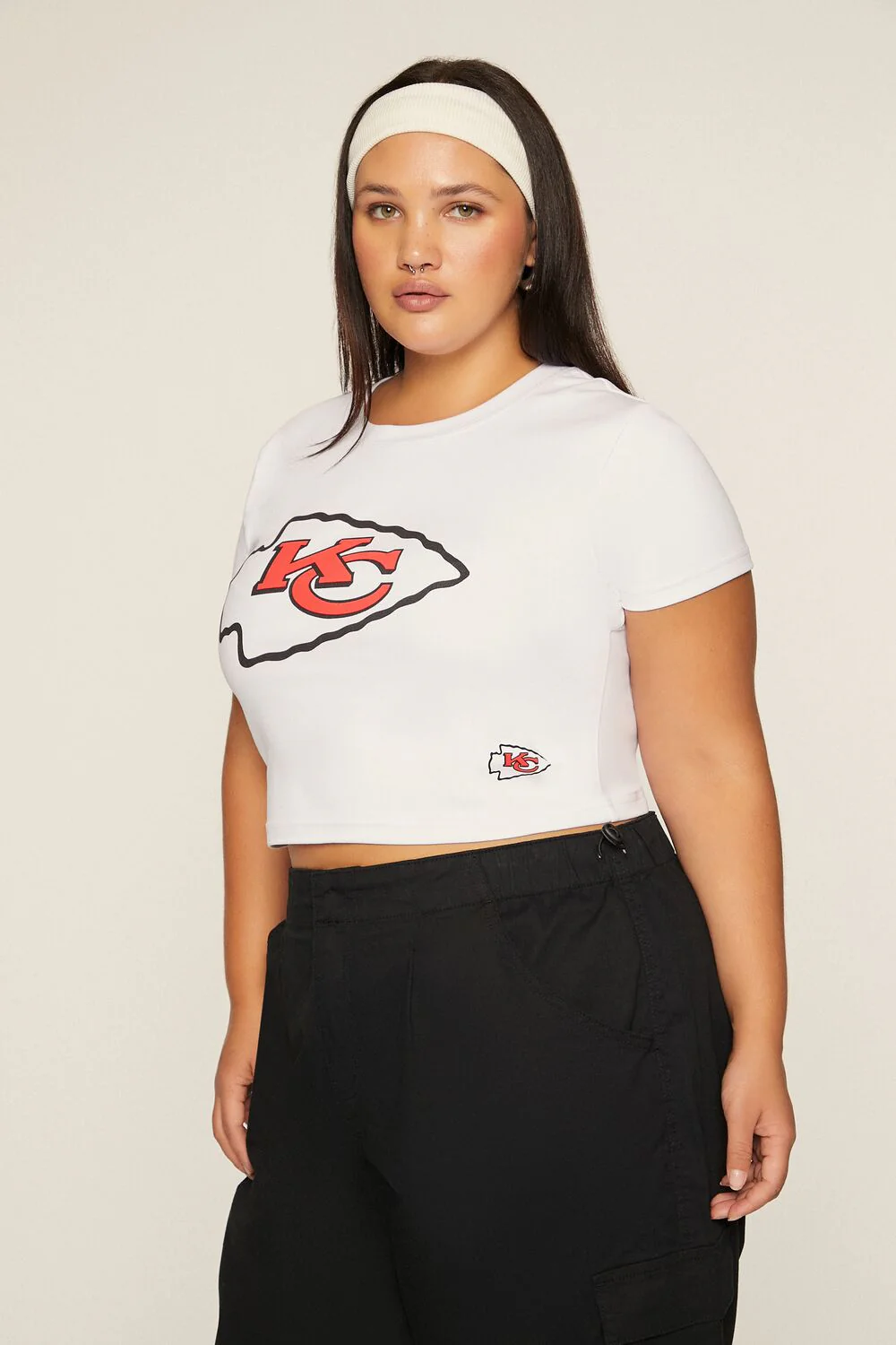 Plus Size Kansas City Chiefs Baby Tee - Image 4