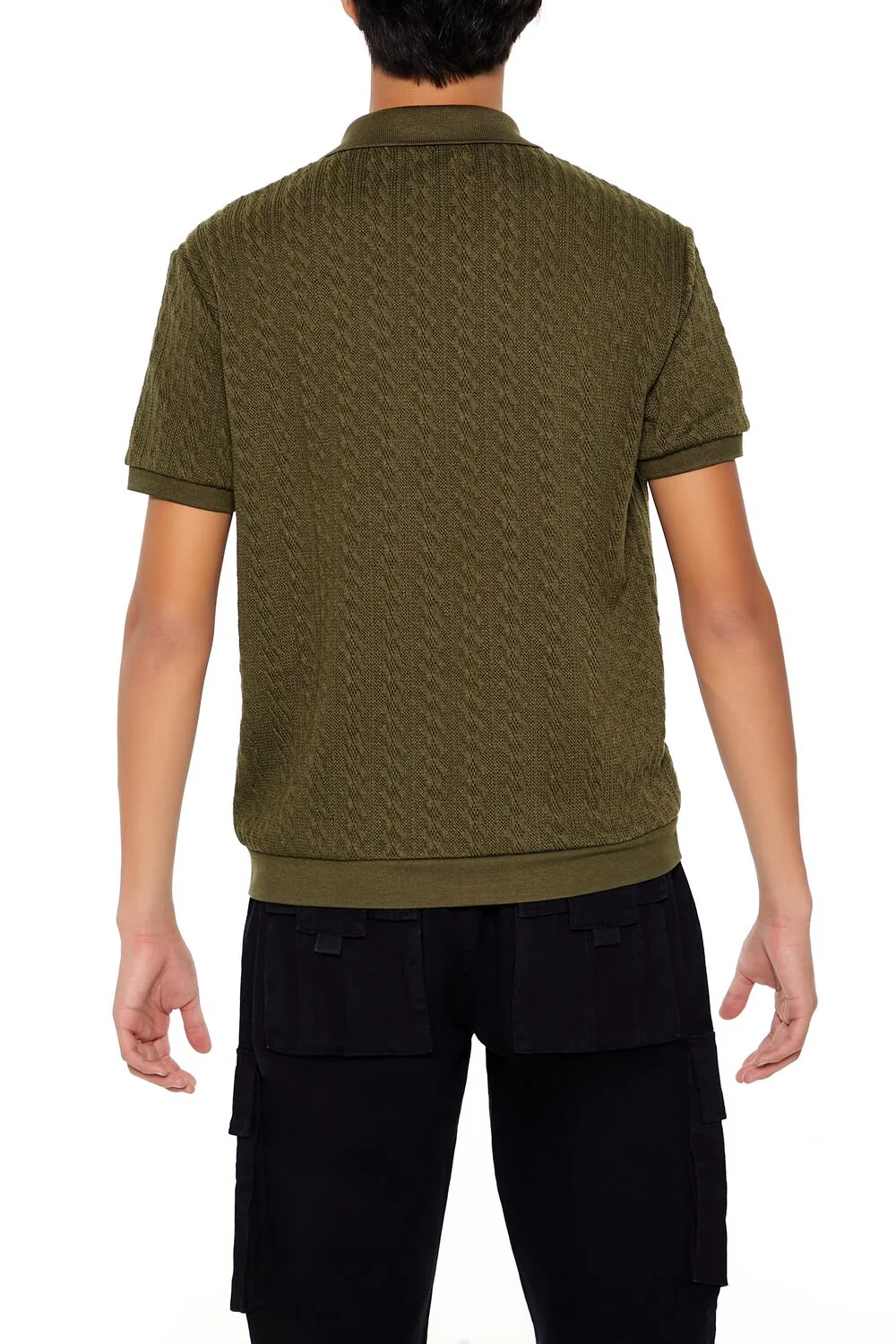 Cable Sweater-Knit Shirt - Image 10