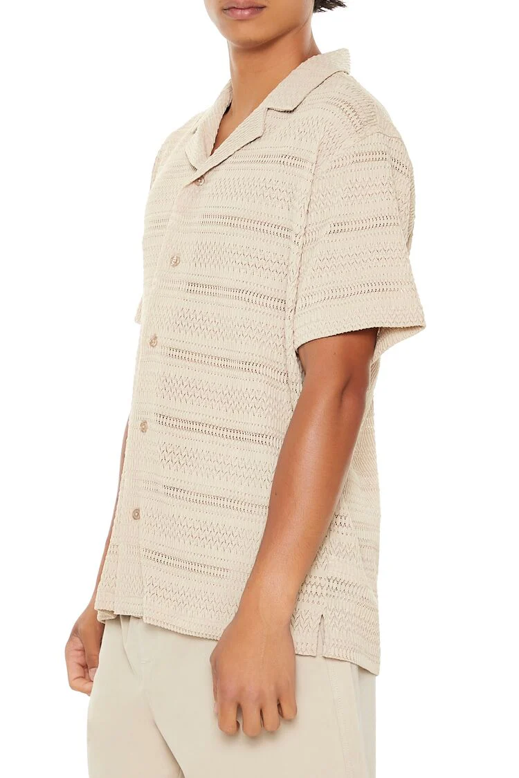 Lace Button-Front Shirt - Image 3