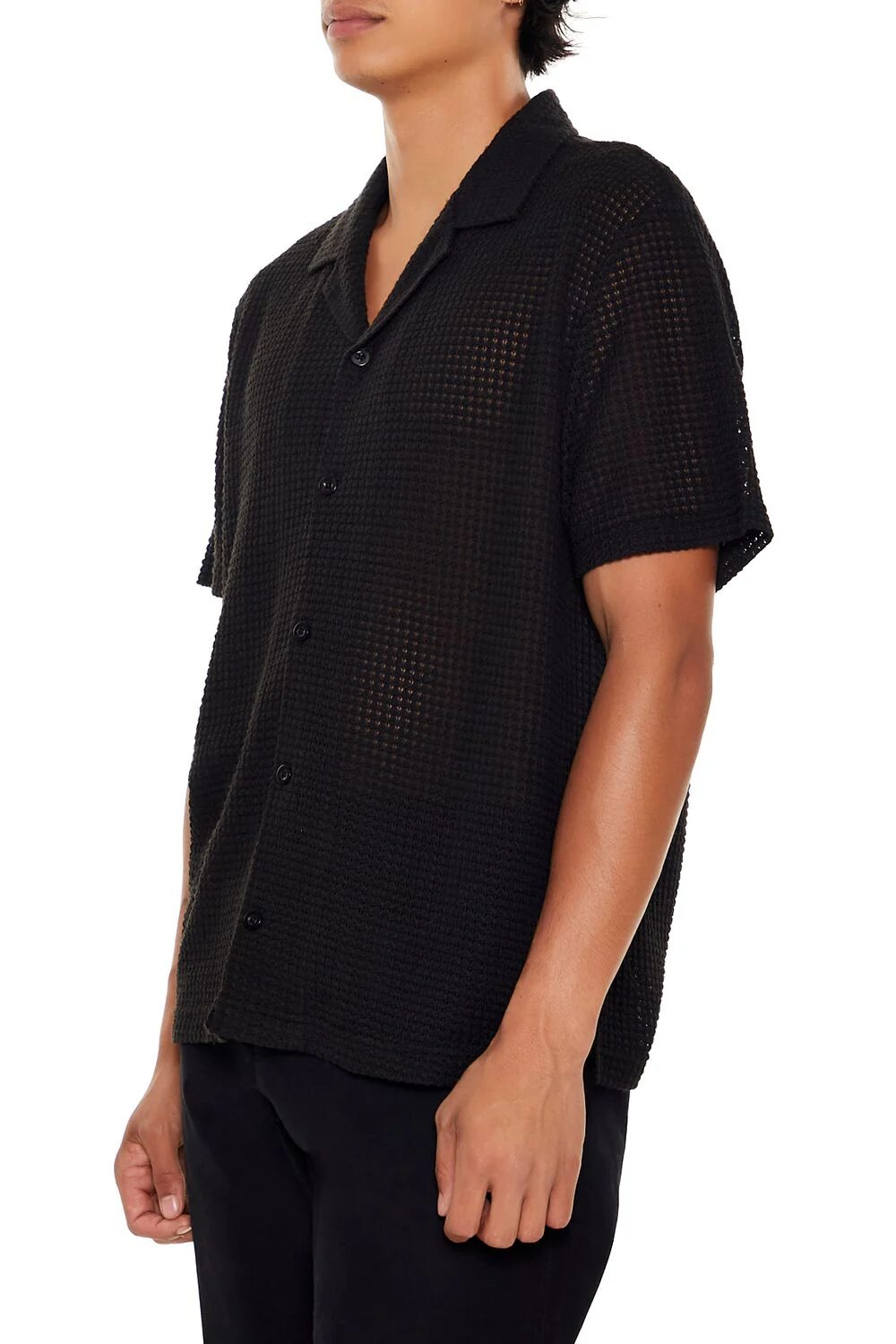 Textured Short-Sleeve Shirt - Image 3