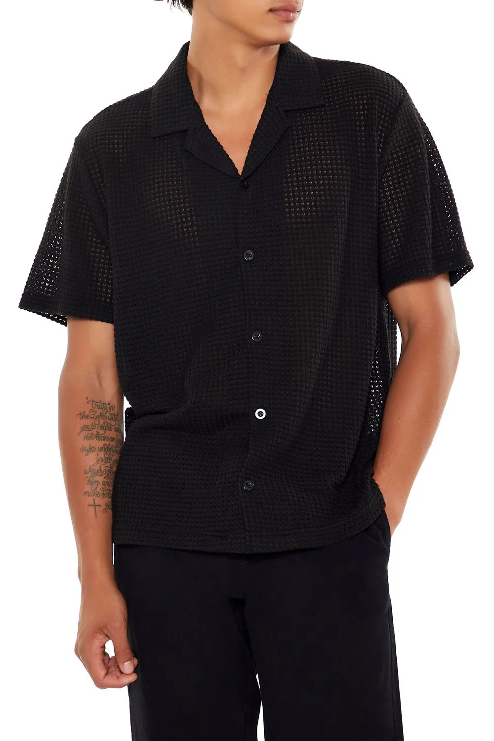 Textured Short-Sleeve Shirt - Image 6