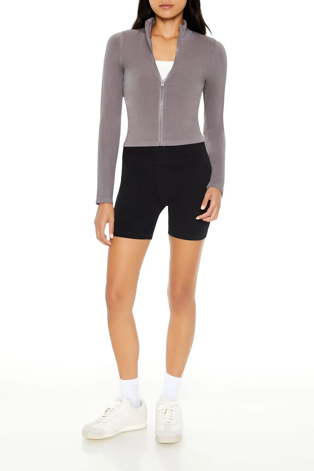 Seamless Ribbed Zip-Up Jacket - Image 2