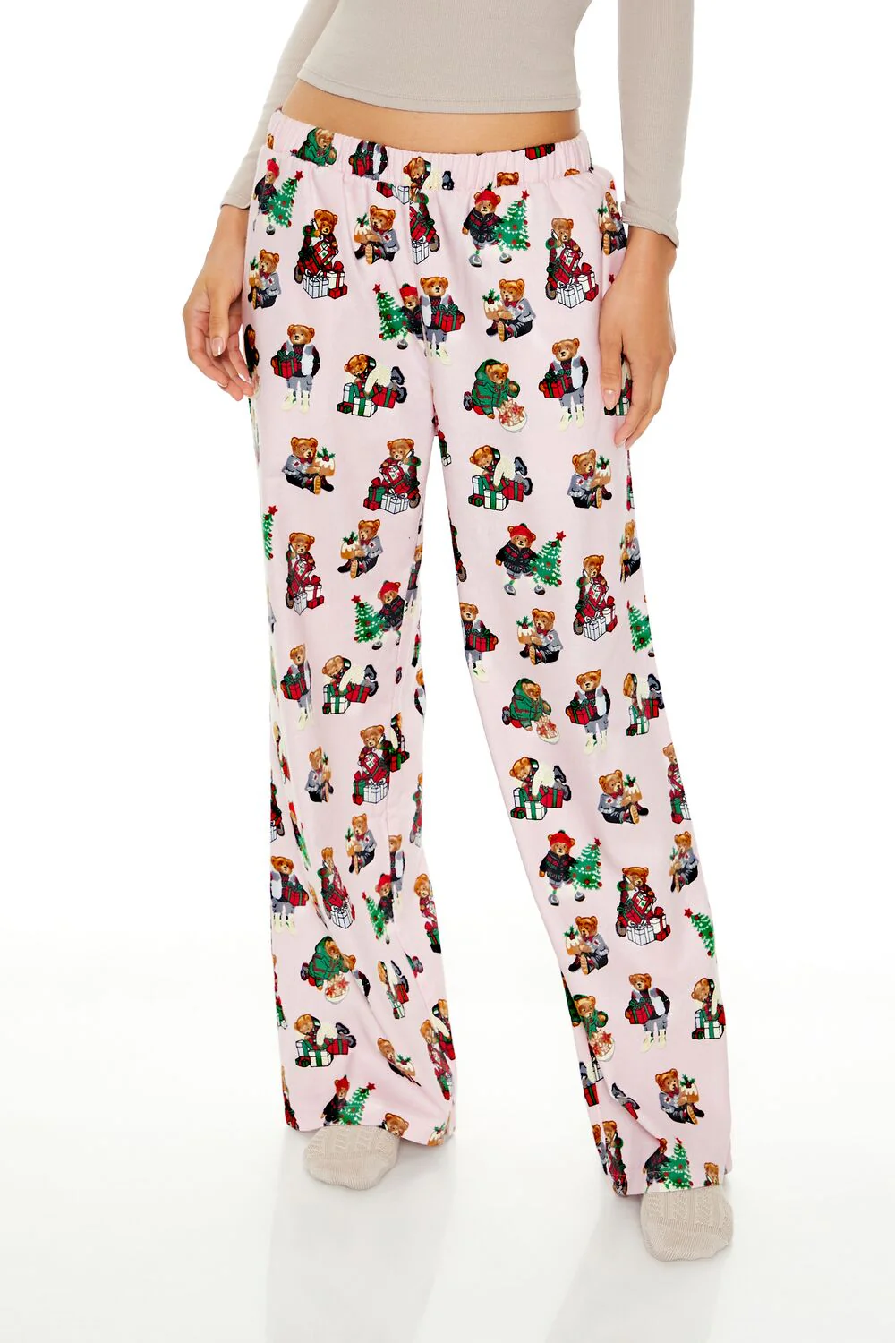Christmas Teddy Bear Pajama Pants - Image 2