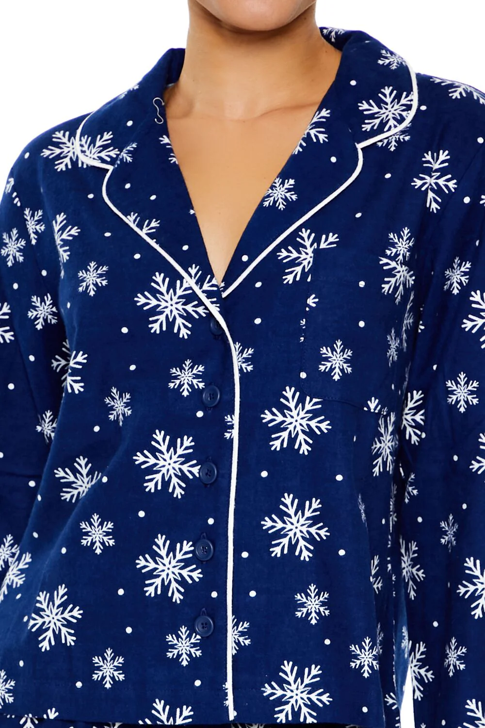 Snowflake Shirt & Shorts Pajama Set - Image 3
