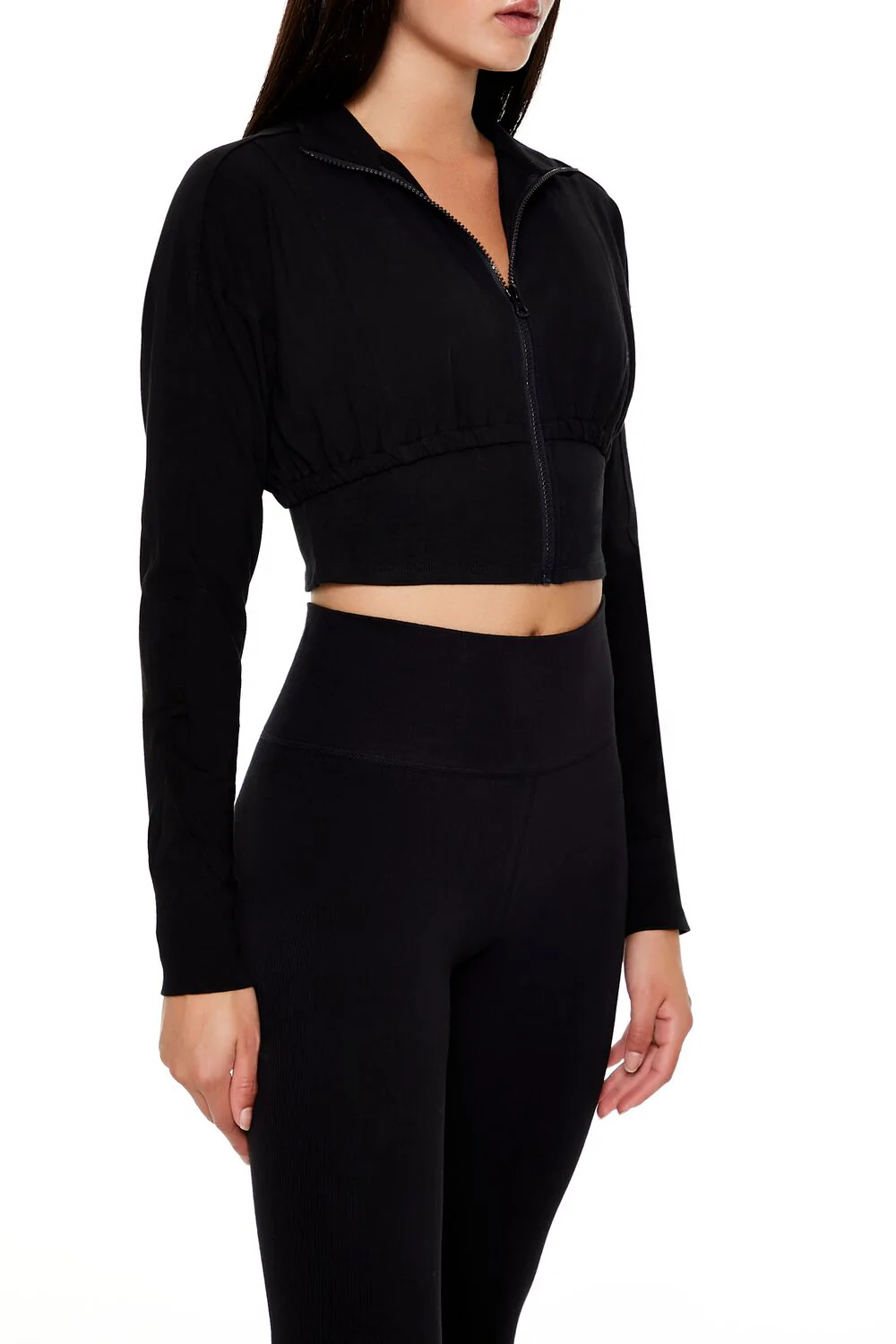 Active Cropped Zip-Up Jacket - Image 4