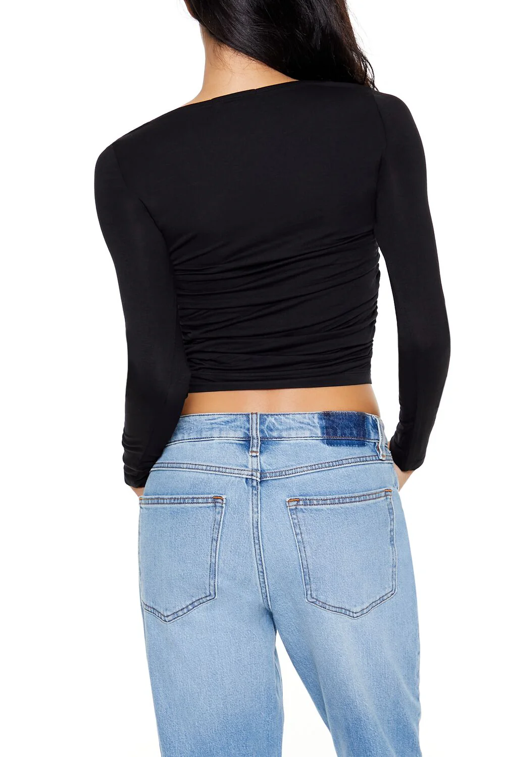 Ruched Boat Neck Top - Image 5