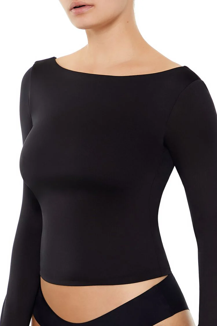 Contour Sculpt Boat Neck Top - Image 4
