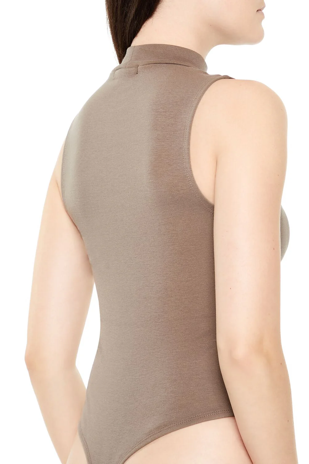 Mock Neck Thong Bodysuit - Image 5
